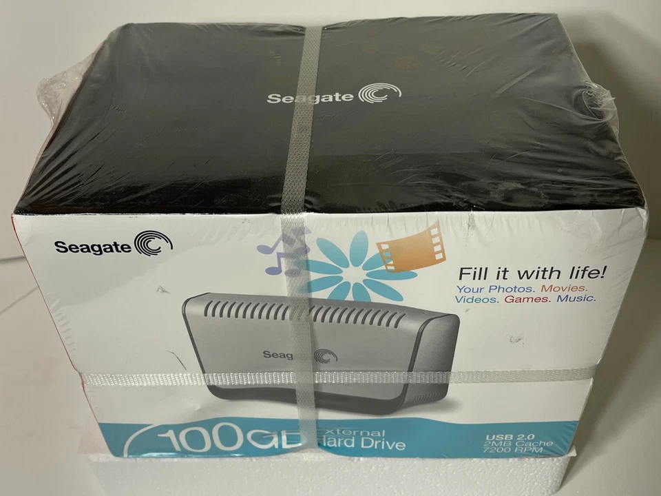 Seagate External 100GB 100 GB HDD HD Hard Drive- Factory Sealed-NEW. ￼ - Image 1 of 4