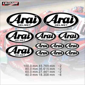 For Arai Helmet Sticker Motorcycle Fairing Decal Bodywork Vinyl Logo #0619 - Imagen 1 de 24
