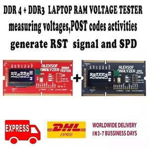 DDR4 +DDR3 LAPTOP RAM SPANNUNGSPRÜFER Messen von Spannungen, Postleitzahlen Aktivitäten - Bild 1 von 10