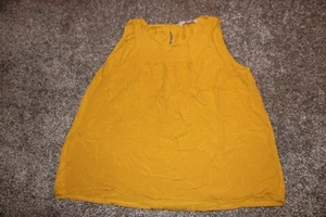 **Free Shipping** Loft Yellow Women's Sleeveless Tank Coverup Top Size L - Picture 1 of 8