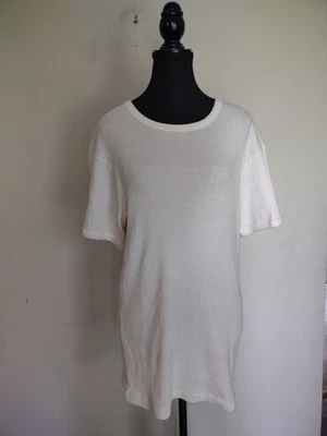 EB Gap 男式罗纹短袖 T 恤白色 M 码 — 第 1/4 张图片