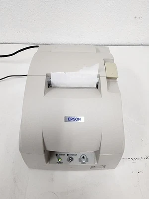 Epson Printer TM-U220D M188D receipt printer DOT Matrix, cables included, Tested - Image 1 of 4