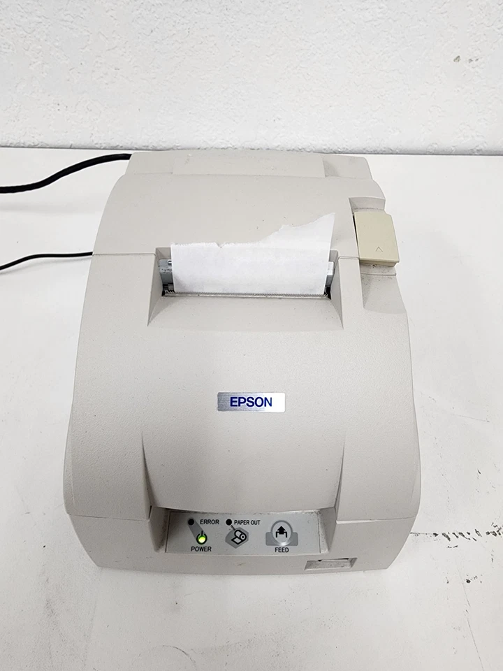 Epson Printer TM-U220D M188D receipt printer DOT Matrix, cables included, Tested - Image 1 of 4