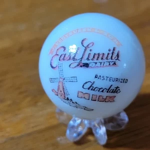 EAST LIMITS LECHERÍA CHOCOLATE LECHE PUBLICIDAD 1" MÁRMOL TIRADOR ZEELAND MICHIGAN - Imagen 1 de 4