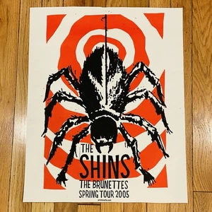 Shins / Brunettes 2005 Spring Tour Concert Gig Poster Print Mafia 16x20 Spider - Picture 1 of 10