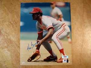 KEN GRIFFEY SR (2X/WS)(3X/AS) SIGNED AUTOGRAPHED 8X10 PHOTO ORIGINAL TEAM PSA - Picture 1 of 2