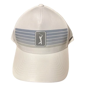 Gorra de golf PGA Tour blanca gorra ajustable para hombre talla única logotipo oficial ligera - Imagen 1 de 2