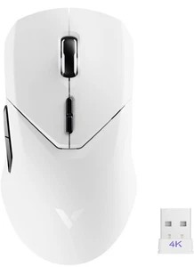 Rapoo VT9Pro 4K Wireless WHITE Gaming Mouse PAW 3398 Sensor 26000 DPI 4K Polling - Picture 1 of 9