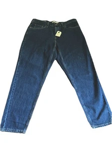 Levi's Premium 80er Jahre Mom Jeans Damen 16 W blau hoher Bund spitz zulaufendes Bein neu mit Etikett - Bild 1 von 5