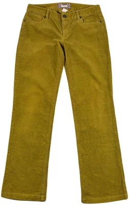 Pantaloni da donna J.Crew bootcut tempo libero senape cotone zip bottone tagl... - Immagine 1 di 4