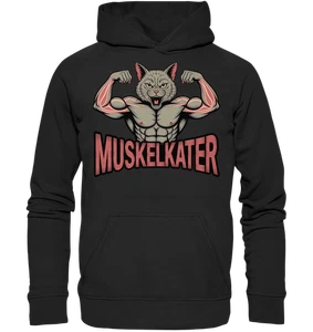 Muskelkater - Bodybuilder - Hoodie / Kapuzenpullover | lustige Katze Gym - Picture 1 of 4