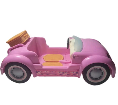 Barbie Car 2006 Beach Glam Cruiser Rosa Convertible Coche Deportivo Mattel Cesta Foto 1 de 4