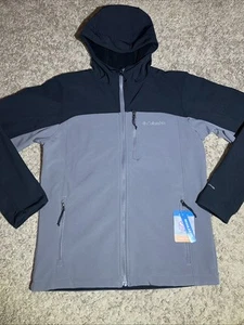 Men's Columbia Thunder River Hooded Jacket Gray Black Size Medium MSRP $130.00 - Picture 1 of 9