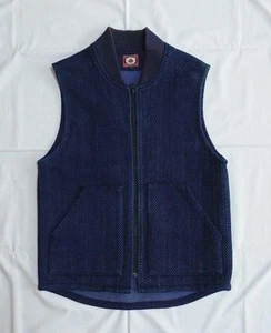 Momotaro Jeans Rampuya Sashiko Vest Indigo Workwear Made in Japan L - Picture 1 of 6