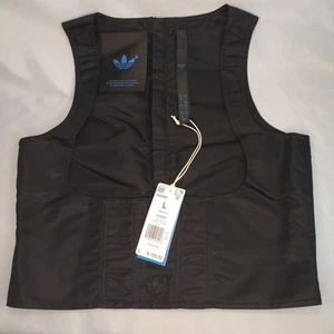 Adidas Originals Trefoil Corset Underbust Black #HB9408 Women Sz Large NWT $120 - Picture 1 of 7