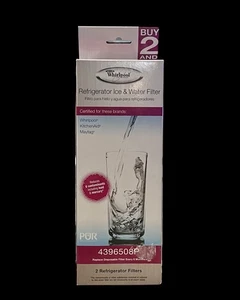 Whirlpool Refrigerator Ice & Watr Filters Pack of 2 PUR Filter Systm 4396508P - Picture 1 of 1