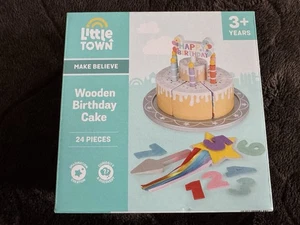Aldi Kleinstadt Geburtstagstorte aus Holz - NEU!  - Bild 1 von 3