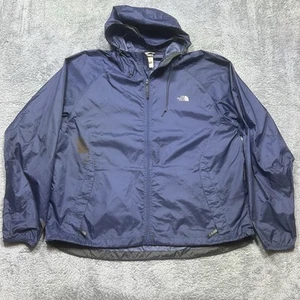 VTG The North Face Nylon Windbreaker Men XL Navy Blue Wind Resistant Packable - Bild 1 von 18