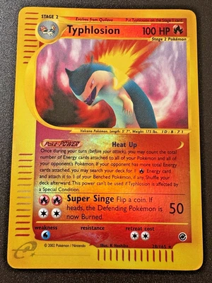Typhlosion 28/165 Expedition e-Series Pokemon Card Reverse Holo Foil Rare HP - Image 1 of 4