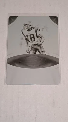 2017-IMACCULATE-RANDY MOSS BLACK PRINTING PLATE 1/1-PATRIOTS-"USED" - Image 1 of 3