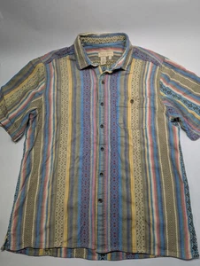 Camisa The Territory Ahead Para Hombre L "Impresión Geométrica" Abotonada Informal  - Imagen 1 de 6