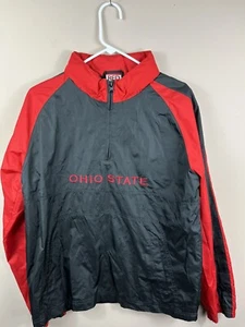 Vtg Ohio State Buckeyes Red Oak Windbreaker Light Jacket Youth XL 16/18 OSU - Picture 1 of 11