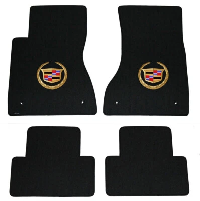 Alfombrillas nuevas marca Lloyd Cadillac CTS 2003-2015 4 piezas escudo dorado oficial Foto 1 de 4