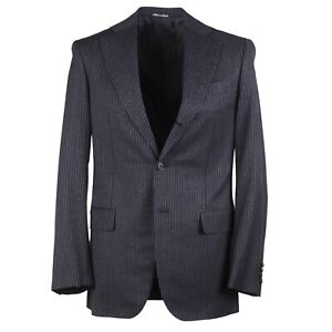 Pal Zileri Modern-Fit Gray Chalk Stripe Wool-Cashmere Suit 38R (Eu 48)