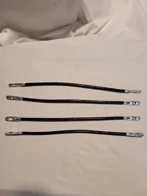 Golf Cart Battery Cable Set 6 AWG Guage 14" for EZ-GO RXV 4 pc Set 5/16" Holes Foto 1 de 3