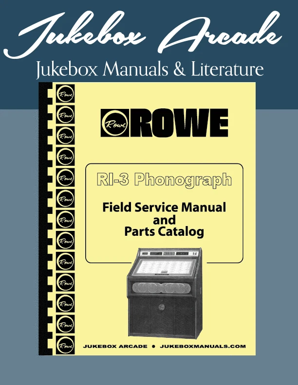 Manual de servicio y catálogo de piezas AMI / Rowe modelo RI-3, guía de solución de problemas Foto 1 de 1
