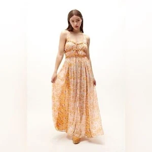 Neu mit Etikett Intimate Free People Maxikleid Kleid Größe Small halbtransparent ätherisch - Bild 1 von 11