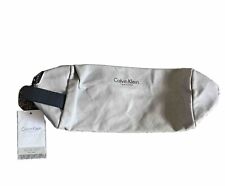Calvin Klein Gray Toiletry Bag With Zipper Designer Logo Travel Cosmetic Makeup