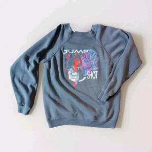 Vintage Hanes Sweatshirt Crewneck Size L 14/16 Youth Basketball Made In USA - Picture 1 of 3