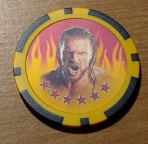 2011 Topps WWE Power Chipz #4 Triple H Wrestling