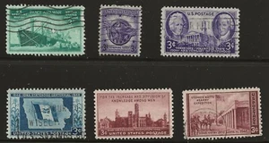 US Scott #939-44, Singles 1946 Complete FVF Used - Picture 1 of 1