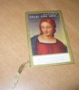 CALENDARIETTO DA BARBIERE 1942 MINIATURE DI COLEI CHE AMO...DIPINTI CON MADONNA - Picture 1 of 1