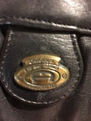 De colección. Original AIGNER Bolso Bandolera Cuero Guante Negro Cartera Foto 1 de 4