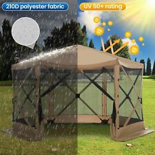 Outdoor Gazebo 12x12ft Instant Canopy Pop Up Party Tent Screen House Anti-UV HOT