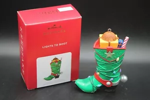 Hallmark Christmas Ornament lights to Boot 2021 cowboy boot PT3 - Picture 1 of 3
