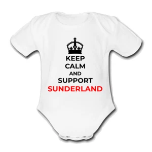 SUNDERLAND KEEP CALM Strampler Baby Weste Grow Body süß Fußball - Bild 1 von 1