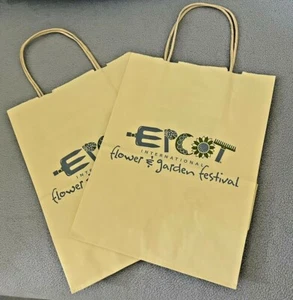 2 EPCOT INTERNATIONAL FLOWER AND GARDEN FESTIVAL PAPER SHOPPING BAG Rare 2006-12 - Picture 1 of 7