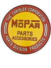 Mopar Parts and Accessories Chrysler Corp Round Retro Vintage Tin Sign 12”