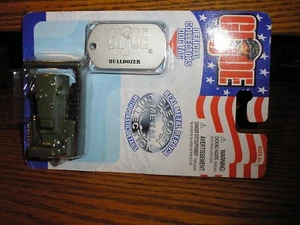 RARE Maisto GI JOE DieCast Real Metal Green Bulldozer with Dog Tag Free Shipping - Picture 1 of 1