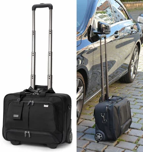 HOCHWERTIGER TROLLEY KOFFER DICOTA FÜR NOTEBOOK BIS 17" 43cm 41x31cm GROSS - Bild 1 von 1