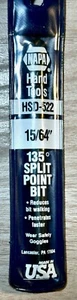 NAPA HAND TOOLS HSD-522 15/64" SPLIT POINT DRILL BIT NEW (G) - Picture 1 of 2