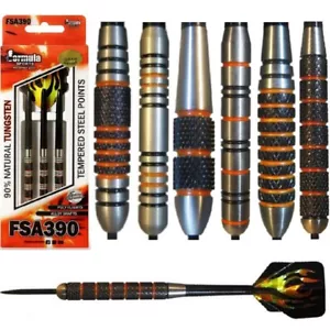 FORMULA FSA 390 HEAVY 90% TUNGSTEN DARTS – 30, 32, 34, 36, 38 & 40gm - Picture 1 of 8