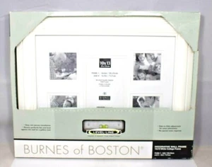 Burnes of Boston 10 x 13 White Collage Decorative Photo Frame w/Level Line New - Picture 1 of 8