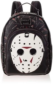 Loungefly Friday the 13th Jason Máscara Mujer Doble Correa Bolso de Hombro Cartera - Imagen 1 de 6
