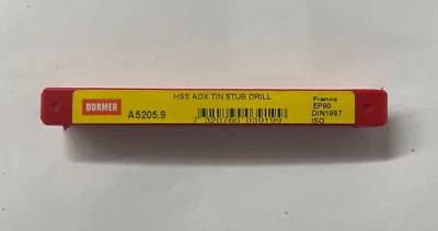 Broca Dormer A520 HSS Tin ADX Stub 5,9 mm paquete de 1 Foto 1 de 3