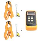 Dual Input Two Pipe Clamp K Type Digital Thermocouple Thermometer 6802 II